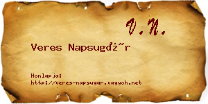 Veres Napsugár névjegykártya